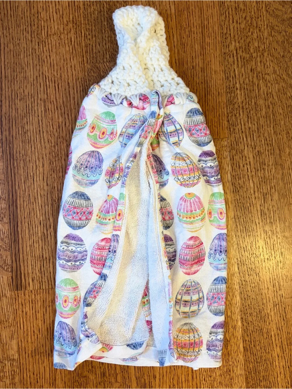 7 Crochet Top Hanging Kitchen Towels Vintage-Style Holidays Easter Halloween